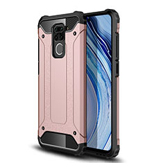 Funda Bumper Silicona y Plastico Mate Carcasa WL1 para Xiaomi Redmi Note 9 Oro Rosa