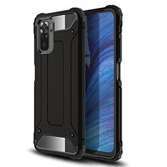 Funda Bumper Silicona y Plastico Mate Carcasa WL2 para Xiaomi Redmi Note 11 SE India 4G Negro