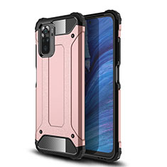 Funda Bumper Silicona y Plastico Mate Carcasa WL2 para Xiaomi Redmi Note 11 SE India 4G Oro Rosa