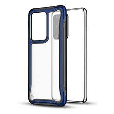 Funda Bumper Silicona y Plastico Mate Carcasa YF1 para Samsung Galaxy S20 Plus 5G Azul