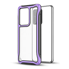 Funda Bumper Silicona y Plastico Mate Carcasa YF1 para Samsung Galaxy S20 Plus 5G Morado