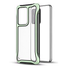 Funda Bumper Silicona y Plastico Mate Carcasa YF1 para Samsung Galaxy S20 Plus Verde