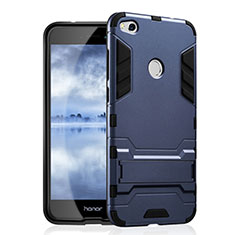 Funda Bumper Silicona y Plastico Mate con Soporte para Huawei Nova Lite Azul