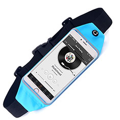 Funda Cinturon Brazo Correr Universal para Motorola Moto X 2nd Gen Azul Cielo