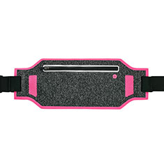Funda Cinturon Brazo Correr Universal L08 para Samsung Galaxy Note 4 Rosa Roja