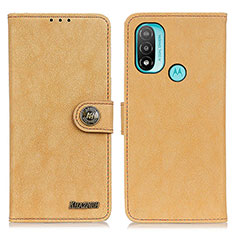 Funda de Cuero Cartera con Soporte Carcasa A01D para Motorola Moto E30 Oro