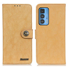 Funda de Cuero Cartera con Soporte Carcasa A01D para Motorola Moto Edge 20 Pro 5G Oro