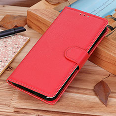 Funda de Cuero Cartera con Soporte Carcasa A01D para Motorola Moto Edge 40 Neo 5G Rojo