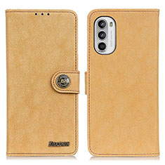 Funda de Cuero Cartera con Soporte Carcasa A01D para Motorola MOTO G52 Oro