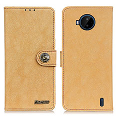 Funda de Cuero Cartera con Soporte Carcasa A01D para Nokia C20 Plus Oro