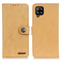 Funda de Cuero Cartera con Soporte Carcasa A01D para Samsung Galaxy A22 4G Oro