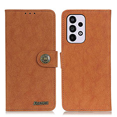 Funda de Cuero Cartera con Soporte Carcasa A01D para Samsung Galaxy A33 5G Marron