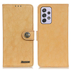 Funda de Cuero Cartera con Soporte Carcasa A01D para Samsung Galaxy A73 5G Oro