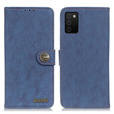 Funda de Cuero Cartera con Soporte Carcasa A01D para Samsung Galaxy M02s Azul