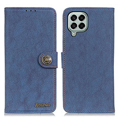 Funda de Cuero Cartera con Soporte Carcasa A01D para Samsung Galaxy M33 5G Azul