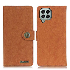 Funda de Cuero Cartera con Soporte Carcasa A01D para Samsung Galaxy M33 5G Marron