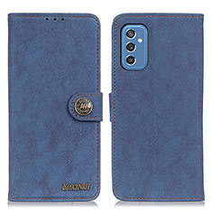 Funda de Cuero Cartera con Soporte Carcasa A01D para Samsung Galaxy M52 5G Azul