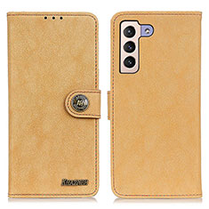 Funda de Cuero Cartera con Soporte Carcasa A01D para Samsung Galaxy S21 FE 5G Oro