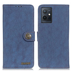 Funda de Cuero Cartera con Soporte Carcasa A01D para Vivo Y55 5G Azul