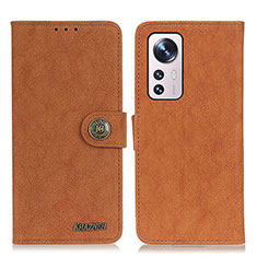 Funda de Cuero Cartera con Soporte Carcasa A01D para Xiaomi Mi 12 Lite 5G Marron