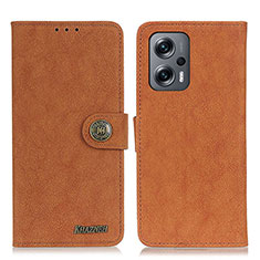 Funda de Cuero Cartera con Soporte Carcasa A01D para Xiaomi Poco F5 5G Marron