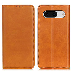 Funda de Cuero Cartera con Soporte Carcasa A02D para Google Pixel 8a 5G Marron Claro