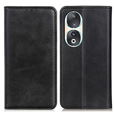 Funda de Cuero Cartera con Soporte Carcasa A02D para Huawei Honor 90 5G Negro