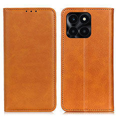 Funda de Cuero Cartera con Soporte Carcasa A02D para Huawei Honor X8b Marron Claro