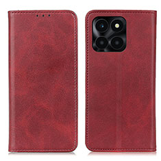 Funda de Cuero Cartera con Soporte Carcasa A02D para Huawei Honor X8b Rojo