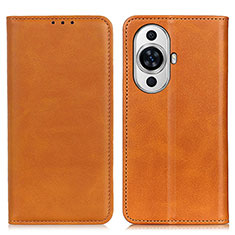 Funda de Cuero Cartera con Soporte Carcasa A02D para Huawei Nova 11 Ultra Marron Claro