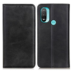 Funda de Cuero Cartera con Soporte Carcasa A02D para Motorola Moto E40 Negro