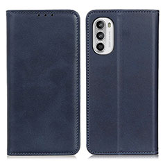 Funda de Cuero Cartera con Soporte Carcasa A02D para Motorola Moto Edge (2022) 5G Azul