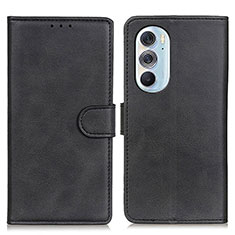 Funda de Cuero Cartera con Soporte Carcasa A02D para Motorola Moto Edge 30 Pro 5G Negro