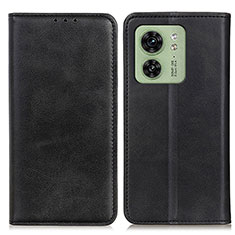 Funda de Cuero Cartera con Soporte Carcasa A02D para Motorola Moto Edge 40 5G Negro