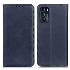 Funda de Cuero Cartera con Soporte Carcasa A02D para Motorola Moto G 5G (2022) Azul