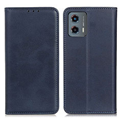 Funda de Cuero Cartera con Soporte Carcasa A02D para Motorola Moto G 5G (2023) Azul