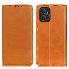 Funda de Cuero Cartera con Soporte Carcasa A02D para Motorola Moto G Power 5G (2023) Marron Claro