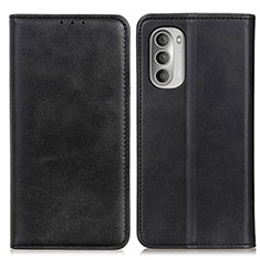 Funda de Cuero Cartera con Soporte Carcasa A02D para Motorola Moto G Stylus (2022) 4G Negro