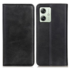 Funda de Cuero Cartera con Soporte Carcasa A02D para Motorola Moto G54 5G Negro