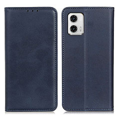 Funda de Cuero Cartera con Soporte Carcasa A02D para Motorola Moto G73 5G Azul