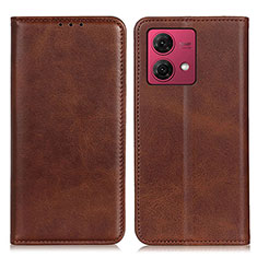 Funda de Cuero Cartera con Soporte Carcasa A02D para Motorola Moto G84 5G Marron