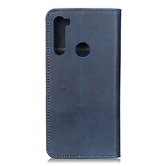 Funda de Cuero Cartera con Soporte Carcasa A02D para Motorola Moto One Fusion Plus Azul