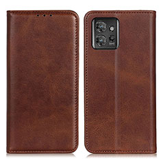 Funda de Cuero Cartera con Soporte Carcasa A02D para Motorola ThinkPhone 5G Marron