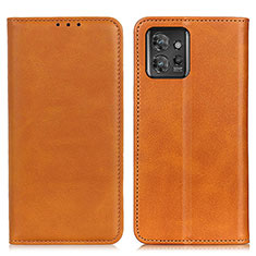 Funda de Cuero Cartera con Soporte Carcasa A02D para Motorola ThinkPhone 5G Marron Claro