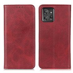 Funda de Cuero Cartera con Soporte Carcasa A02D para Motorola ThinkPhone 5G Rojo