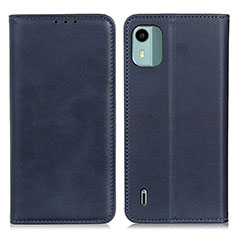 Funda de Cuero Cartera con Soporte Carcasa A02D para Nokia C12 Plus Azul