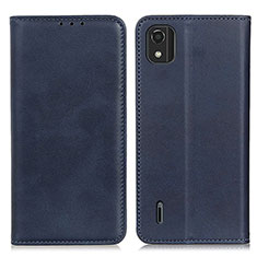 Funda de Cuero Cartera con Soporte Carcasa A02D para Nokia C2 2nd Edition Azul