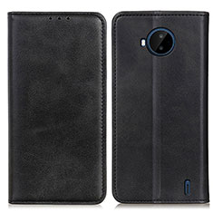 Funda de Cuero Cartera con Soporte Carcasa A02D para Nokia C20 Plus Negro