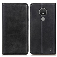 Funda de Cuero Cartera con Soporte Carcasa A02D para Nokia C21 Negro