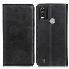 Funda de Cuero Cartera con Soporte Carcasa A02D para Nokia C21 Plus Negro